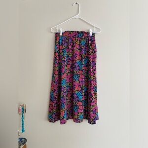 Shein Floral Midi Skirt